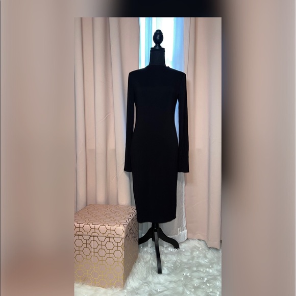 Popular 21 black dress, mock neck, body con - Picture 1 of 1